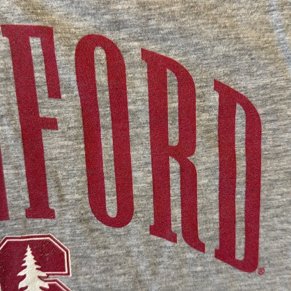 Fanatics Stanford Cardinals Long Sleeve V-Neck T-Shirt Gray 90% Cotton Medium - Picture 5 of 10